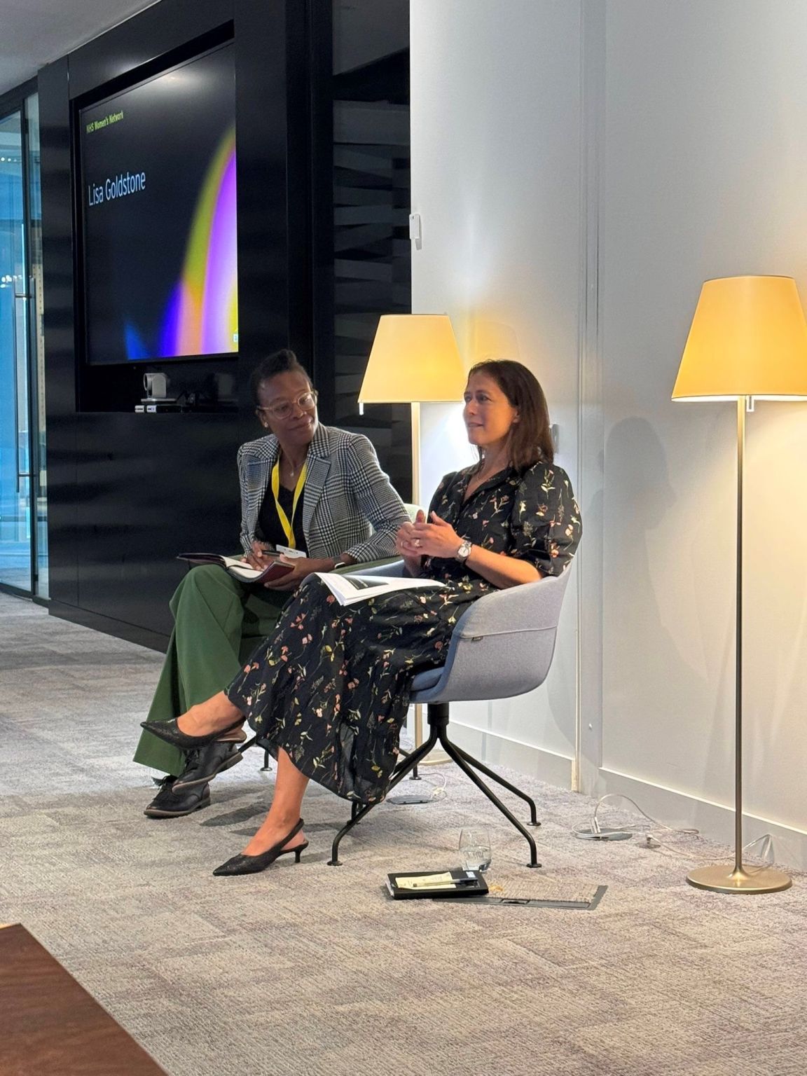 Janine in a panel conversation at the NHS Women's Network