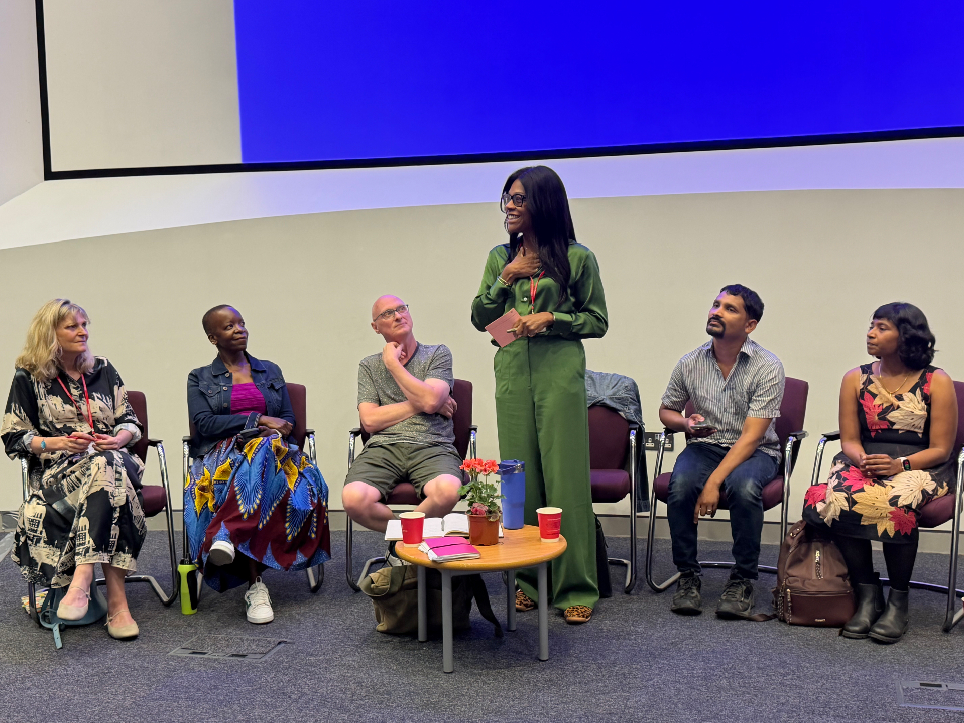 Janine taking part in the Middlesex University postgraduate researcher conference.
